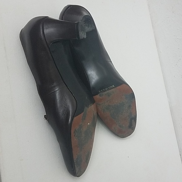 𝅺selby shoes 10.5C brown leather heels - Picture 6 of 7